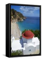 Kira Panagia Beach, Karpathos, Dodecanese, Greek Islands, Greece, Europe-null-Framed Stretched Canvas