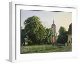 Kirche im Park von Schloß Buch-Johann Erdmann Hummel-Framed Giclee Print