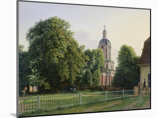 Kirche im Park von Schloß Buch-Johann Erdmann Hummel-Mounted Giclee Print