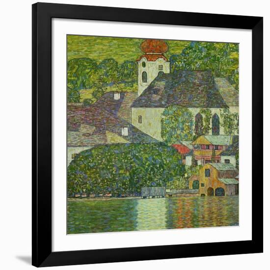 Kirche in Unterach Am Attersee, Church in Unterach on Attersee-Gustav Klimt-Framed Giclee Print