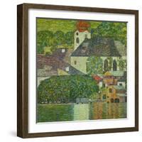 Kirche in Unterach Am Attersee, Church in Unterach on Attersee-Gustav Klimt-Framed Giclee Print