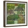 Kirche in Unterach Am Attersee, Church in Unterach on Attersee-Gustav Klimt-Framed Giclee Print