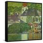 Kirche in Unterach Am Attersee, Church in Unterach on Attersee-Gustav Klimt-Framed Stretched Canvas