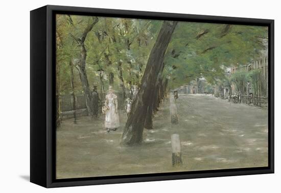 Kirchenallee in St. Georg, Hamburg-Max Liebermann-Framed Stretched Canvas