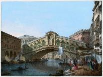 Rialto Bridge, Venice, Italy, 19th Century-Kirchmayn-Giclee Print