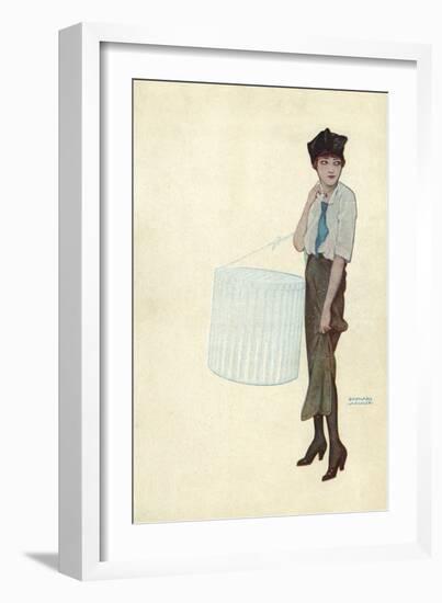Kirchner Girl Circa 1913-Ernst Ludwig Kirchner-Framed Art Print