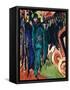 Kirchner: Street Scene-Ernst Ludwig Kirchner-Framed Stretched Canvas