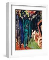 Kirchner: Street Scene-Ernst Ludwig Kirchner-Framed Giclee Print