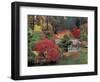 Kiri Pond and Bridge in a Japanese Garden, Spokane, Washington, USA-Jamie & Judy Wild-Framed Photographic Print