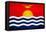 Kiribati Flag Design with Wood Patterning - Flags of the World Series-Philippe Hugonnard-Framed Stretched Canvas