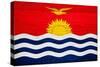 Kiribati Flag Design with Wood Patterning - Flags of the World Series-Philippe Hugonnard-Stretched Canvas