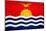 Kiribati Flag Design with Wood Patterning - Flags of the World Series-Philippe Hugonnard-Mounted Art Print