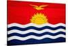 Kiribati Flag Design with Wood Patterning - Flags of the World Series-Philippe Hugonnard-Stretched Canvas