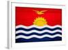 Kiribati Flag Design with Wood Patterning - Flags of the World Series-Philippe Hugonnard-Framed Art Print