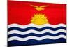 Kiribati Flag Design with Wood Patterning - Flags of the World Series-Philippe Hugonnard-Mounted Art Print