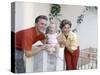 KIRK DOUGLAS and son ?pouse Anne BUYDENS with leur 4?me fils Eric (photo)-null-Stretched Canvas