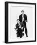 Kirk Douglas, Burt Lancaster, Gunfight at the O, K, Corral, 1957-null-Framed Photographic Print