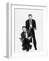 Kirk Douglas, Burt Lancaster, Gunfight at the O, K, Corral, 1957-null-Framed Photographic Print