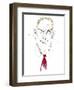 Kirk Douglas - caricature of American actor and director-Neale Osborne-Framed Giclee Print