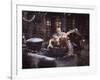 Kirk Douglas Dunking Enemy's Head in Giant Cook Pot in Scene From Stanley Kubrick's "Spartacus"-J^ R^ Eyerman-Framed Premium Photographic Print