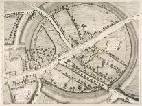 Beautifully Drawn Overhead Plan of the Stone Circles and Embankment Ditches at Avebury-Kirkall-Framed Art Print