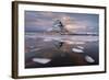 Kirkjufell Mountain at Dawn with Ice in Foreground, Snaefellsnes Peninsula, Iceland, January 2014-Ben Hall-Framed Photographic Print