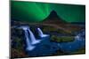 Kirkjufell... Under a Boreal Green Sky-Alvaro Roxo-Mounted Photographic Print