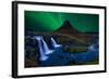 Kirkjufell... Under a Boreal Green Sky-Alvaro Roxo-Framed Photographic Print