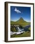 Kirkjufellsfoss Waterfalls and Mt Kirkjufell, Grundarfjordur on Snaefellsnes Peninsula, Iceland-Arctic-Images-Framed Photographic Print