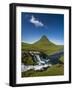 Kirkjufellsfoss Waterfalls and Mt Kirkjufell, Grundarfjordur on Snaefellsnes Peninsula, Iceland-Arctic-Images-Framed Photographic Print