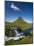 Kirkjufellsfoss Waterfalls and Mt Kirkjufell, Grundarfjordur on Snaefellsnes Peninsula, Iceland-Arctic-Images-Mounted Photographic Print