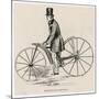 Kirkpatrick Macmillan and His Early Dandy Horse Bicycle-null-Mounted Art Print