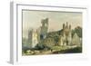 Kirkstall Abbey from the North West, The Monastic Ruins of Yorkshire, Engraved by George Hawkins-William Richardson-Framed Giclee Print