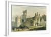 Kirkstall Abbey from the North West, The Monastic Ruins of Yorkshire, Engraved by George Hawkins-William Richardson-Framed Giclee Print