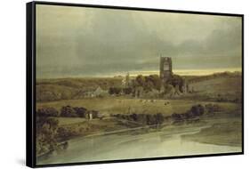 Kirkstall Abbey, Yorkshire, 18th Century-Thomas Girtin-Framed Stretched Canvas