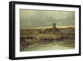 Kirkstall Abbey, Yorkshire, 18th Century-Thomas Girtin-Framed Giclee Print