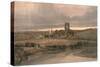 Kirkstall Abbey, Yorkshire - Evening-Thomas Girtin-Stretched Canvas