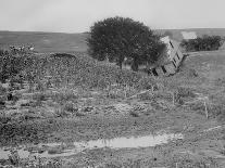 A Period Automobile Appears Stuck in the Mud, Ca. 1920.-Kirn Vintage Stock-Photographic Print