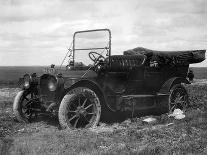 A Period Automobile Appears Stuck in the Mud, Ca. 1920.-Kirn Vintage Stock-Photographic Print