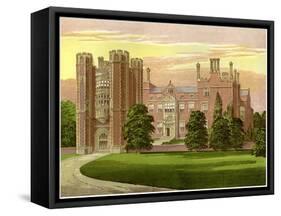 Kirtling Tower, Cambridgeshire, Home of Baroness North, C1880-AF Lydon-Framed Stretched Canvas