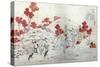 Kisen Hoshi,9th CE: Two porters carry a palanquin.-Katsushika Hokusai-Stretched Canvas