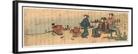 Kishibe No Hagi-Katsukawa Shunsen-Framed Giclee Print