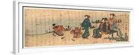 Kishibe No Hagi-Katsukawa Shunsen-Framed Giclee Print