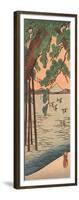 Kisibe No Matsu, Pine Tree on the Shore-Utagawa Kuniyoshi-Framed Giclee Print