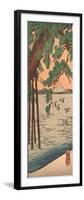 Kisibe No Matsu, Pine Tree on the Shore-Utagawa Kuniyoshi-Framed Premium Giclee Print