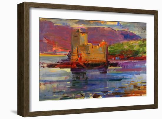 Kisimul Castle and Vatersay, 2012-Peter Graham-Framed Giclee Print