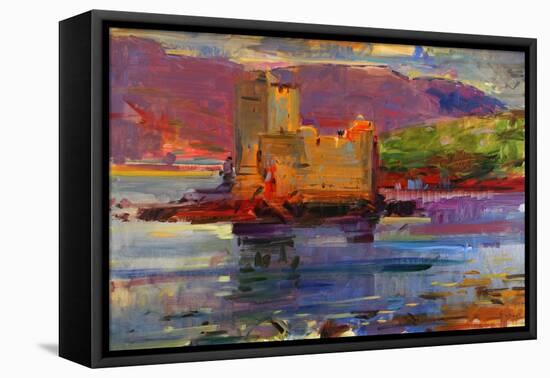 Kisimul Castle and Vatersay, 2012-Peter Graham-Framed Stretched Canvas