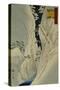 Kiso Gorge in New Snow-Ando Hiroshige-Stretched Canvas