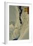 Kiso Gorge in New Snow-Ando Hiroshige-Framed Giclee Print