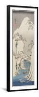 Kiso Gorge in Snow, C. 1840-1842-Utagawa Hiroshige-Framed Premium Giclee Print